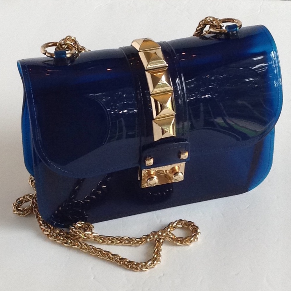 ⭕️ Anita's Passions - 'Jelly' Blue Cross Body Bag